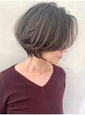 絶壁解消☆イルミナカラー×大人ショートボブ