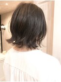 福山市イルミナカラー人気caaryブリーチなしラベンダーグレー