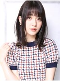 大人可愛い20代30代40代小顔外ハネミディアムA1