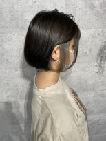 ネロ(Nero)&nbsp;ミニボブ×イヤリンググレーカラー　#大和