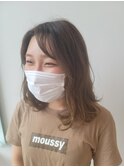 ハイライト×グレージュ