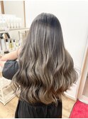 バレイヤージュ、グレージュ