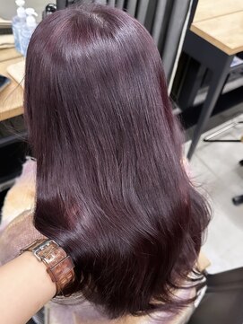 アリュウル 表参道(ALLURE) ピンクラベンダー レイヤーカット くびれヘア KAKO