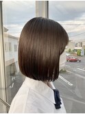 ツヤ髪ミディアムボブ/ストレート/大人ボブ/倉敷