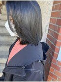 【117hairgarage】大人シンプル_長め内巻きボブ