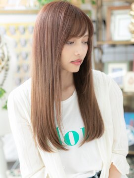 カバーヘア ブリス 上尾西口店(COVER HAIR bliss) ★斜めバング外国人風艶感ルミエールジンジャー20代30代40代★9