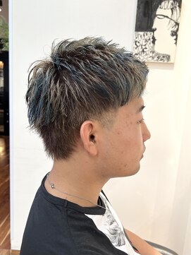 ルーム(Room) メンズ/ツーブロック/爽やかショート/学割/アッシュカラー