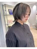地毛残し　メッシュ風ハイライト　90年代　30代