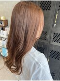 ハイライトカラー モテ髪オレンジブラウン