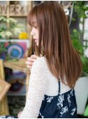 大人かわいいインナーカラー透け感ロングh3戸田公園20代30代40代