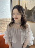 お呼ばれハーフツイン .*。