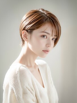 フーガヘアー 元住吉店(FUGA hair) マロンベージュ/ショートカット/ひし形ショートボブ20代30代40代