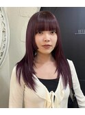 顔まわり小顔カット×ブリーチなしダブルカラー