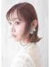 「新規」バングカット＋ワンメイクカラー　￥7700