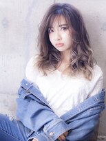 ジェニーバイメノン(JENNIE by Menon)&nbsp;小顔見えデジタルパーマ×ライトグラデーションアッシュブラウン