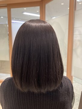 ビーズカラー イオンタウン米沢駅前店 自然な黒髪♪ナチュラルブラウン4トーン/2