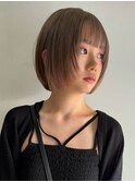 ハイトーンレイヤーボブミディアムレイヤーショートウルフボブ