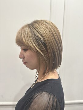 グランヘアー 豊岡店(GRAN HAIR) 切りっぱなし前下がりストレートボブ