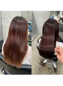 #髪質改善#縮毛矯正#美髪矯正 before/after