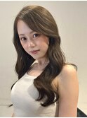 大人レイヤー×透明感ブラウン