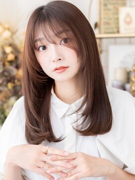 カバーヘア ブリス 大宮西口(COVER HAIR bliss) 姫カットレイヤー透けバングストレートロングa大宮20代30代40代