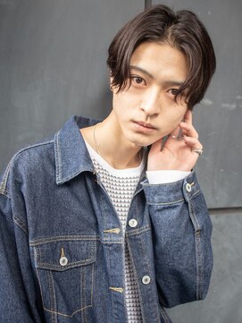 メンズ/センターパート/ニュアンスパーマ