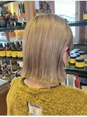 冬◎20代30代ブリーチボブ×切りっぱなしボブ