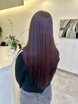 フェーディン(fa/din) 艶髪パープルレッド×レイヤーカット