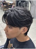 フェザーパーマニュアンスセンターパート刈り上げ眉カット洋光台