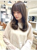 白髪ぼかし_ハイライト_くびれヘア_レイヤー_前髪_顔周り_新宿