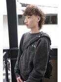 マレットヘア/メンズウルフパーマ/20代メンズパーマ/スパイラル