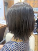 くびれヘア×オリーブグレージュ