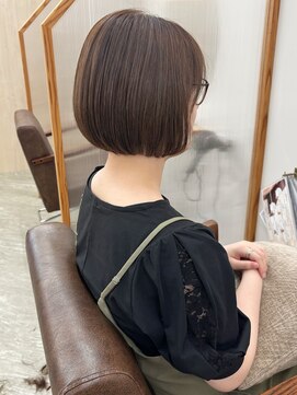 コットバイ ラヴェスト(Cott by lovest) マロングレージュ×首元スッキリ◎丸みミニボブ