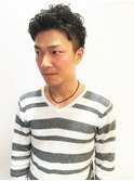 黒髪パーマでモテ男に♪