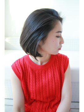 ビームズ ヘアー ブラン(Bee ms HAIR Blanc+) ビームズヘアー　ワンレン　ボブ　黒髪