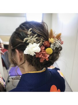 ヘア カンパニー トワ 千葉店(TOWA) 卒業式　袴シニヨンヘアセット