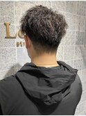 【津賀 涼】無造作かき上げツイストスパイラルパーマショート☆