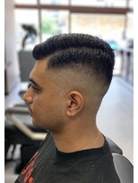 ネクサスアンドコー 浦安店(NEXUS&Co.)&nbsp;サイドパートアップバングショート×スキンフェード<理容室>