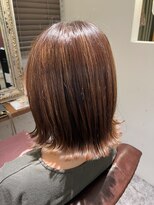 ムーン(moon)&nbsp;＃外ハネボブ＃ペールベージュ＃セクションカラー