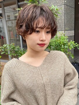 ロンドブルーム 天神大名店(Lond Bloom) ショコラアッシュベージュカラーボブ大人ショートボブショート