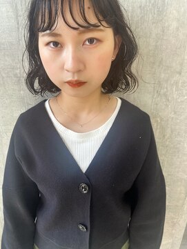 ジーナ 博多筑紫口(Zina) ダークトーン×ニュアンスパーマ