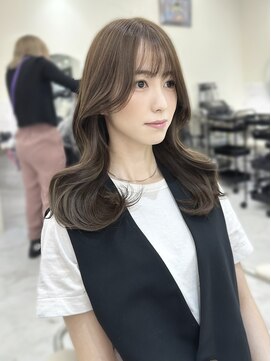 シェノン サントル(CHAINON CENTRE) 前髪/マチルダボブ/ピンクベージュ/インナーグレージュ