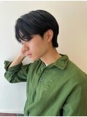 メンズ韓国ヘアー　センターパート/10代20代30代