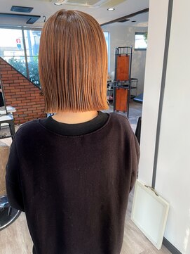コース(CORS) 【CORS高崎】髪質改善ストレート 切りっぱなしボブ