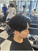 メンズパーマツイスパ波巻きスパイラルマッシュセンターパート