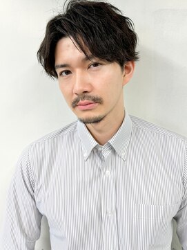 ロフティー 清澄白河(LOFTY) メンズショート/センターパート/黒髪/清澄白河/両国