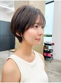 マッシュショート×透明感カラーN48