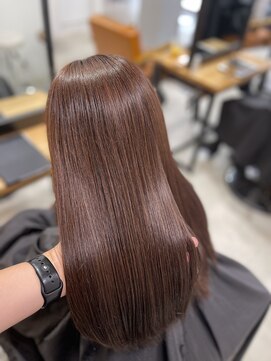 ルート 南堀江(route) アッシュブラウン/艶髪/イメチェン/前髪カット/堀江