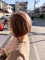 ライフ 星田店(Lyfe)&nbsp;ボブルフ小顔ワンレンボブ_ミルクティーベージュダブルカラー_43