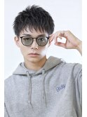 黒髪　短髪　ソフトツイスト　ツーブロック